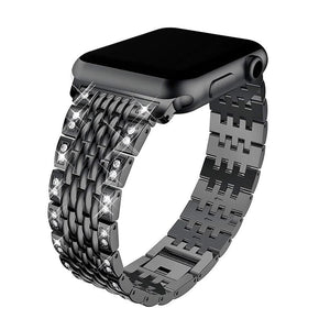 Apple iWatch Luxury Diamond Stainless Steel Strap (Series SE/7/6/5/4/3/2/1)