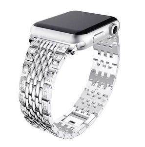 Apple iWatch Luxury Diamond Stainless Steel Strap (Series SE/7/6/5/4/3/2/1)