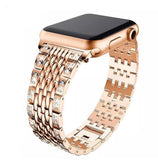 Apple iWatch Luxury Diamond Stainless Steel Strap (Series SE/7/6/5/4/3/2/1)