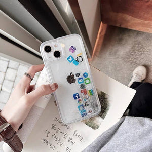 iPhone Floating App Quick Sand Case Cover