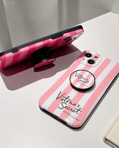 iPhone Luxury Brand VS Silicone Case Cover With Holder