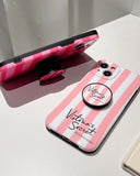 iPhone Luxury Brand VS Silicone Case Cover With Holder