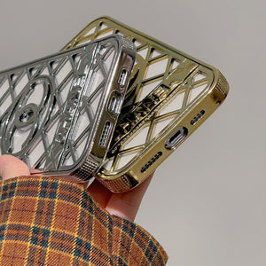 iPhone 14Pro Max Luxury Brand CC Chrome Case Cover Clearance Sale