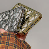 iPhone 14Pro Max Luxury Brand CC Chrome Case Cover Clearance Sale