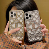 iPhone 14Pro Max Luxury Brand CC Chrome Case Cover Clearance Sale
