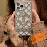 iPhone 14Pro Max Luxury Brand CC Chrome Case Cover Clearance Sale