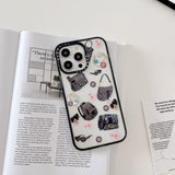 iPhone Luxury Brand CD Black Border Cover Case