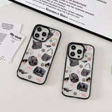 iPhone Luxury Brand CD Black Border Cover Case