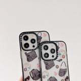 iPhone Luxury Brand CD Black Border Cover Case