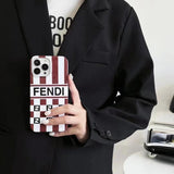 iPhone Luxury Brand FD Glossy Case Cover