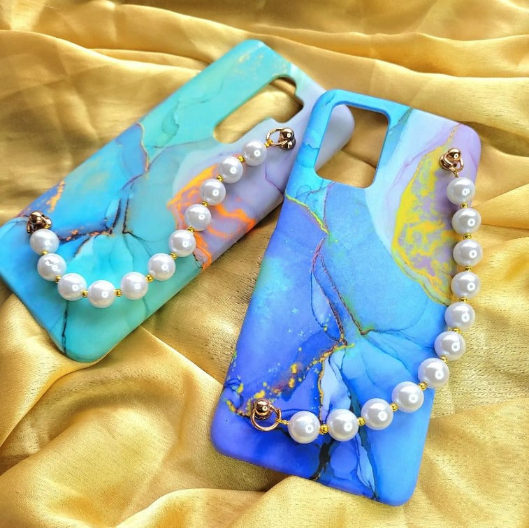Blue And Green Gradiant Pearl Holder Designer Case Cover