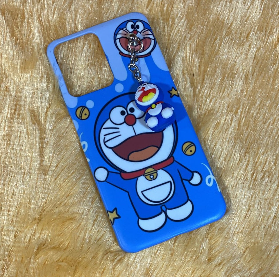 Cute Doremon Cartoon Case Cover Chain Toy