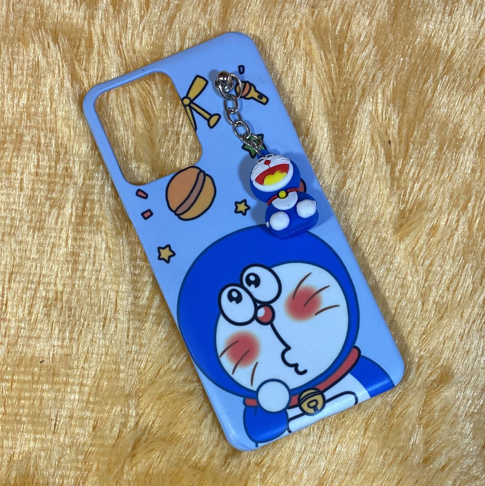 Cute Doremon Cartoon Case Cover Chain Toy