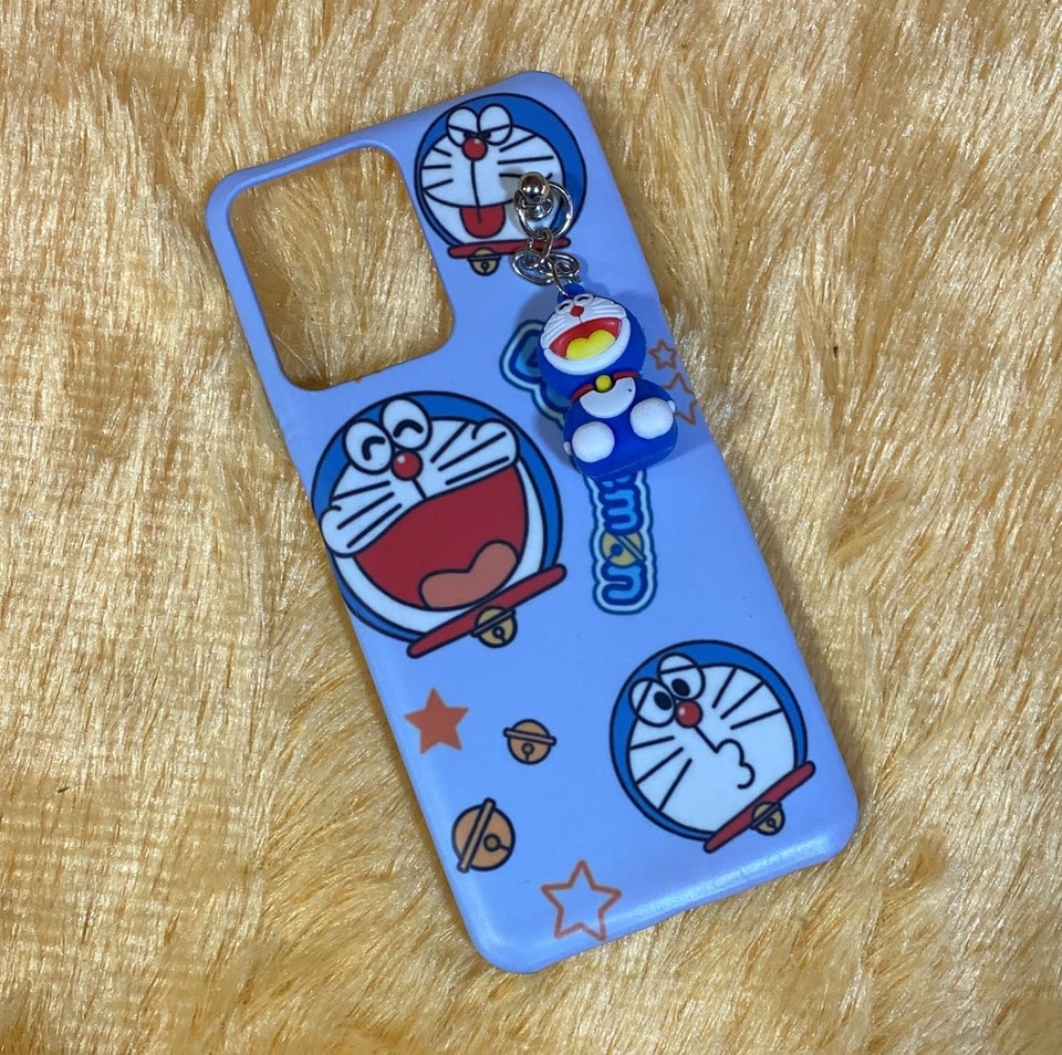 Cute Doremon Cartoon Case Cover Chain Toy