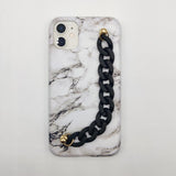 White Marble Chain Holder Case Cover