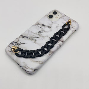 White Marble Chain Holder Case Cover