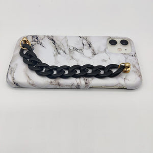 White Marble Chain Holder Case Cover