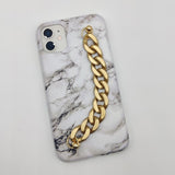 White Marble Chain Holder Case Cover