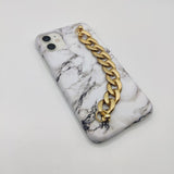 White Marble Chain Holder Case Cover