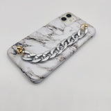 White Marble Chain Holder Case Cover