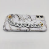 White Marble Chain Holder Case Cover