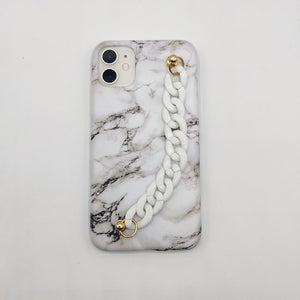 White Marble Chain Holder Case Cover