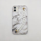White Marble Chain Holder Case Cover
