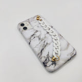 White Marble Chain Holder Case Cover