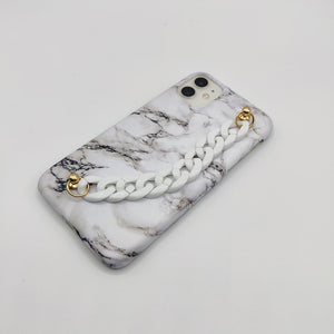 White Marble Chain Holder Case Cover