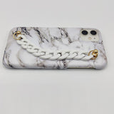White Marble Chain Holder Case Cover