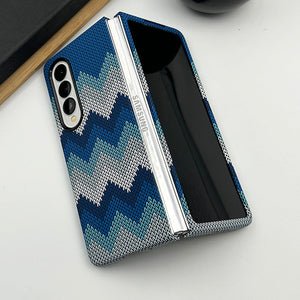 Samsung Galaxy Z Fold 4 Woolen Texture Pattern Case Cover Clearance Sale