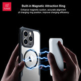 iPhone Magsafe Airbags Bumper Transparent Back Case Cover Black