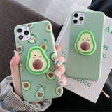 Cute Avocado Pattern Cartoon Designer Case Cover Holder