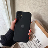 iPhone Liquid Silicone Case Cover Jet Black