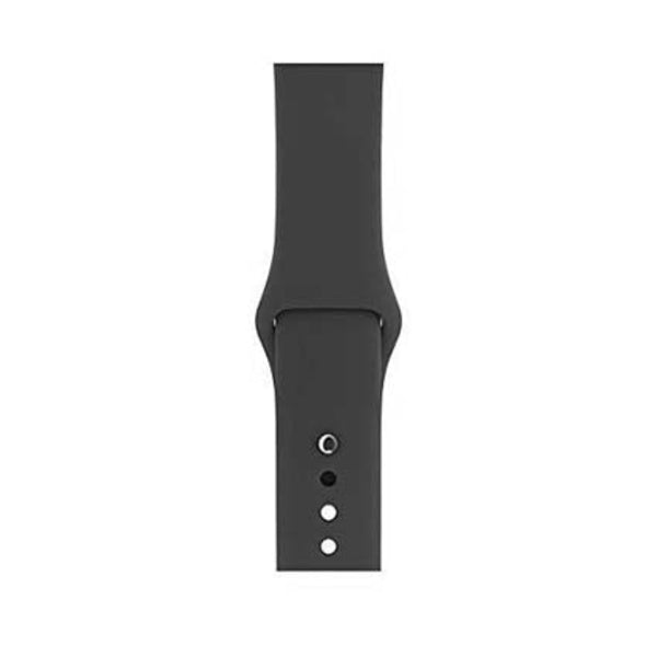 Apple iWatch Black Silicone Sport Band for (Series SE/7/6/5/4/3/2/1)