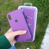 iPhone Liquid Silicone Case Cover Brinjal