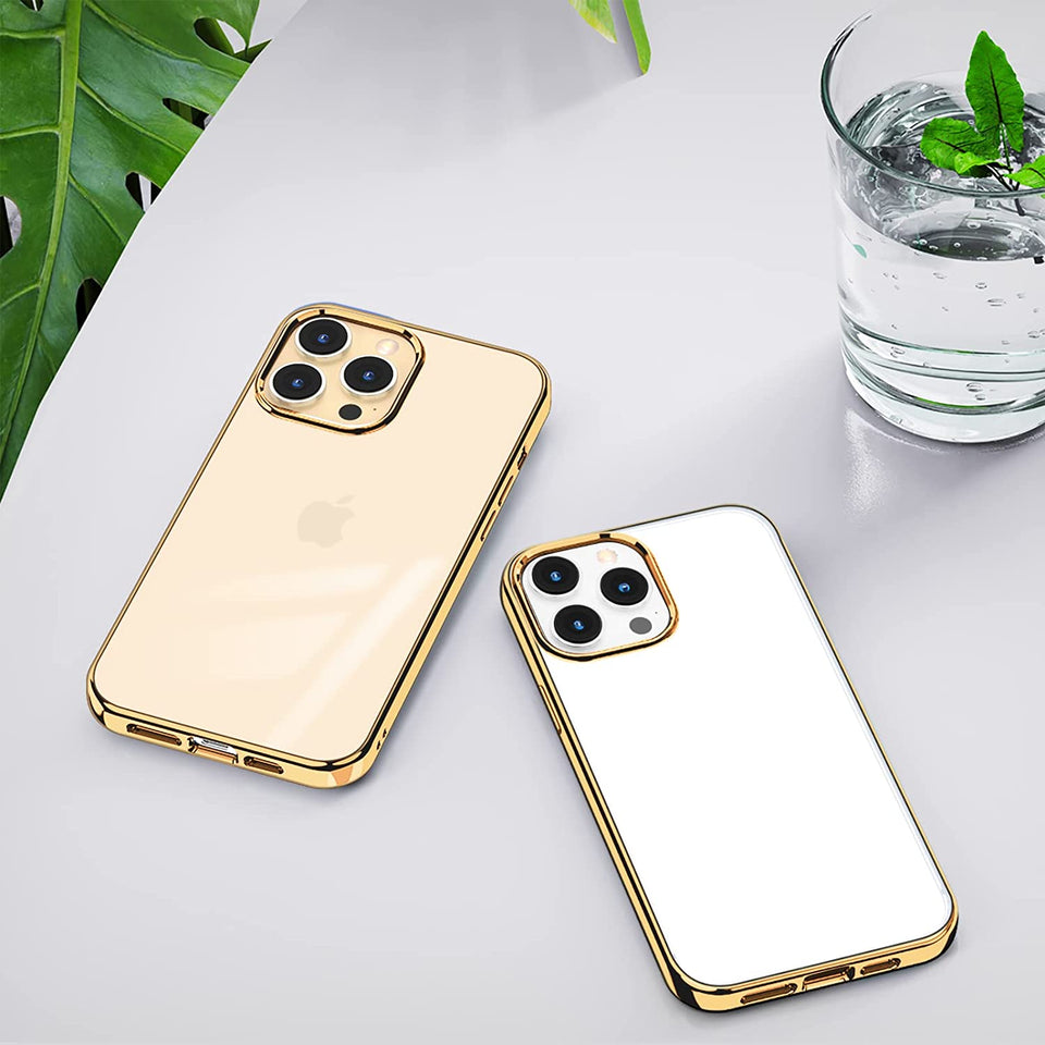 iPhone Crystal Clear Chrome Electroplated Bumper Case Cover