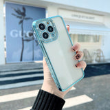 iPhone Side Diamond Transparent Chrome Case Cover Clearance