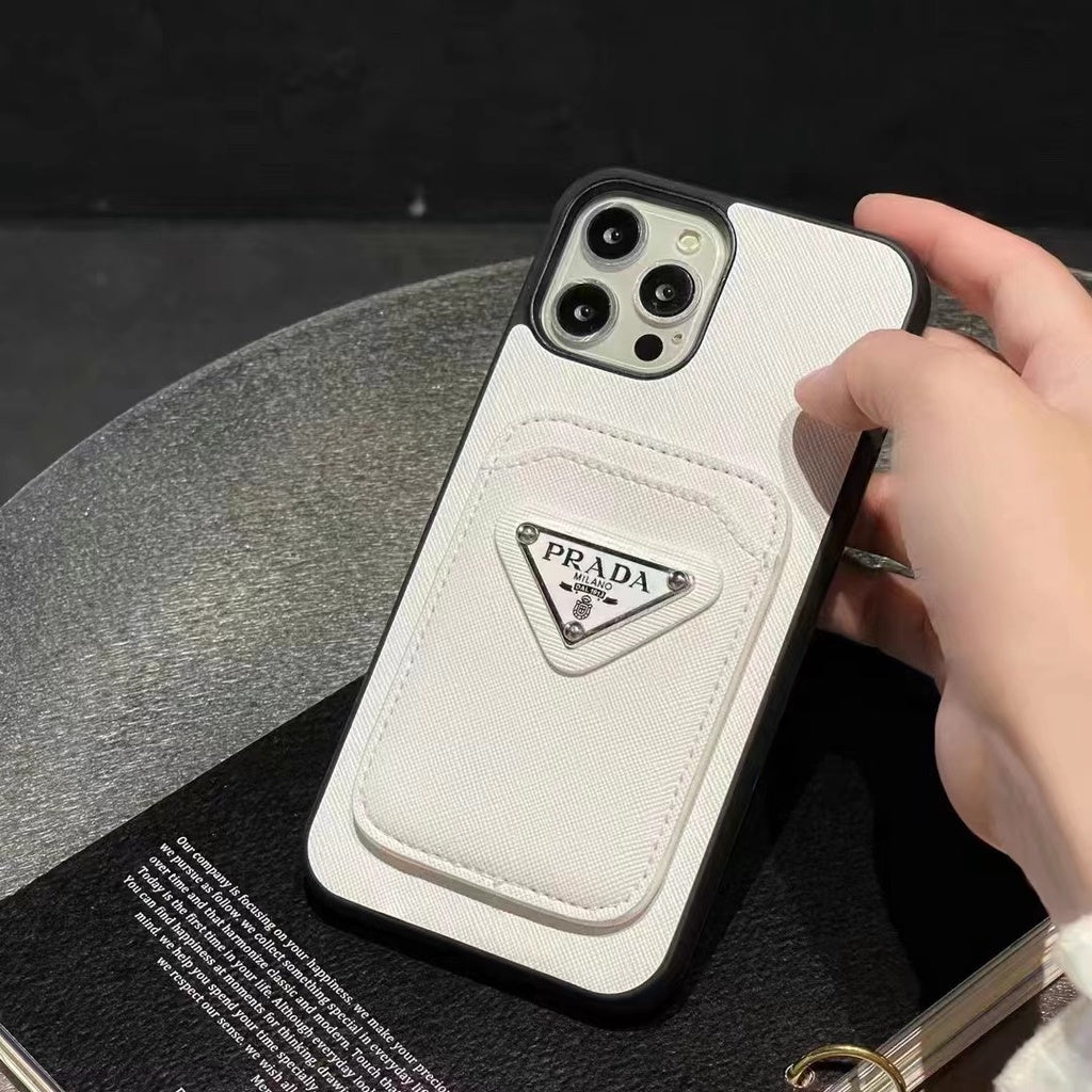 iPhone Luxury Brand Card Holder Leather Case Cover Clearance