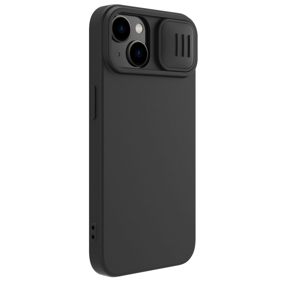 iPhone 15 Pro  Series Nillkin CamShield Silky Silicone Case Cover Black Clearance Sale