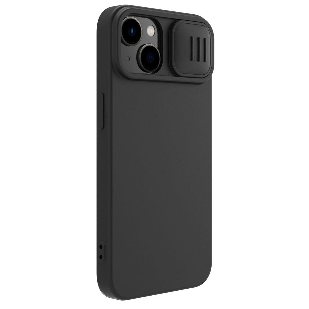 iPhone 15 Pro  Series Nillkin CamShield Silky Silicone Case Cover Black Clearance Sale
