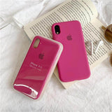 iPhone Liquid Silicone Case Cover Dragon Fruit Pink