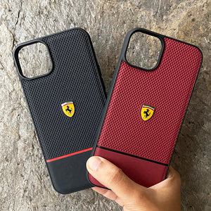 iPhone 13 Pro Max Ferrari Sports Car Logo Dotted Design Case Cover Clearance Sale