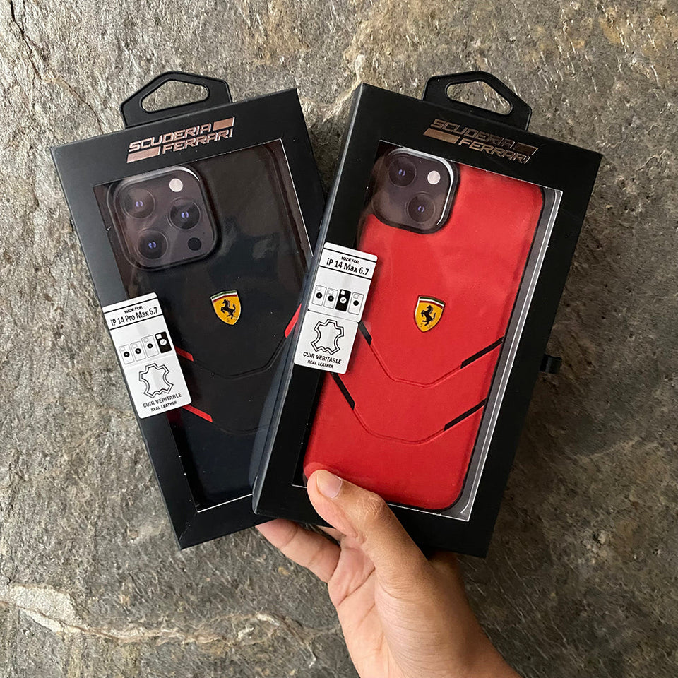 iPhone Ferrari Sports Car Logo Four Line Design Case Cover