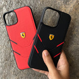 iPhone Ferrari Sports Car Logo Four Line Design Case Cover