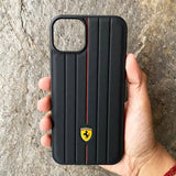 iPhone 14 Pro Max Ferrari Sports Car Logo Stripe Line Design  Case Cover Clearance Sale