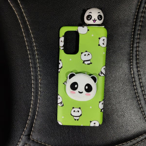 Green Flurorescent Panda Holder And Toy Case Cover