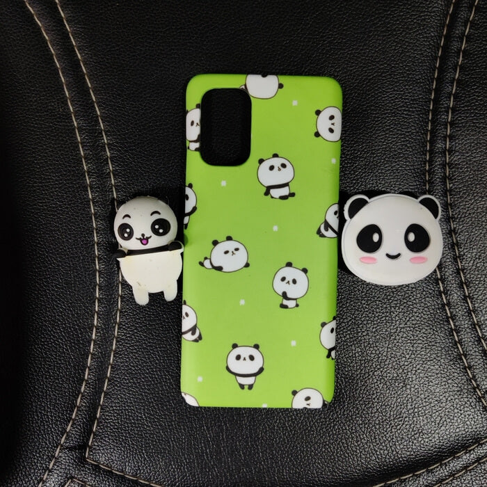Green Flurorescent Panda Holder And Toy Case Cover
