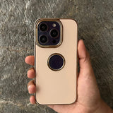 iPhone Matte Series Logo Cut Chrome Case Cover