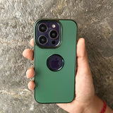 iPhone Matte Series Logo Cut Chrome Case Cover